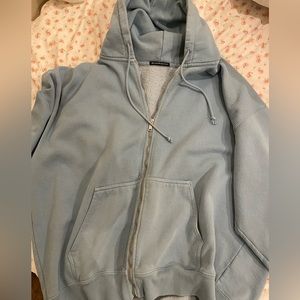 brandy melville light blue christy hoodie